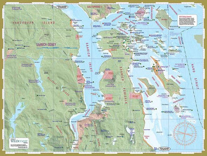 Wildcoast  216 Saanich-Sidney Kayaking and Boating Map  BestCoast Outfitters 