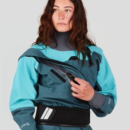   Women's Axiom GORE-TEX Pro Dry Suit Mediterranea/Aqua  BestCoast Outfitters 