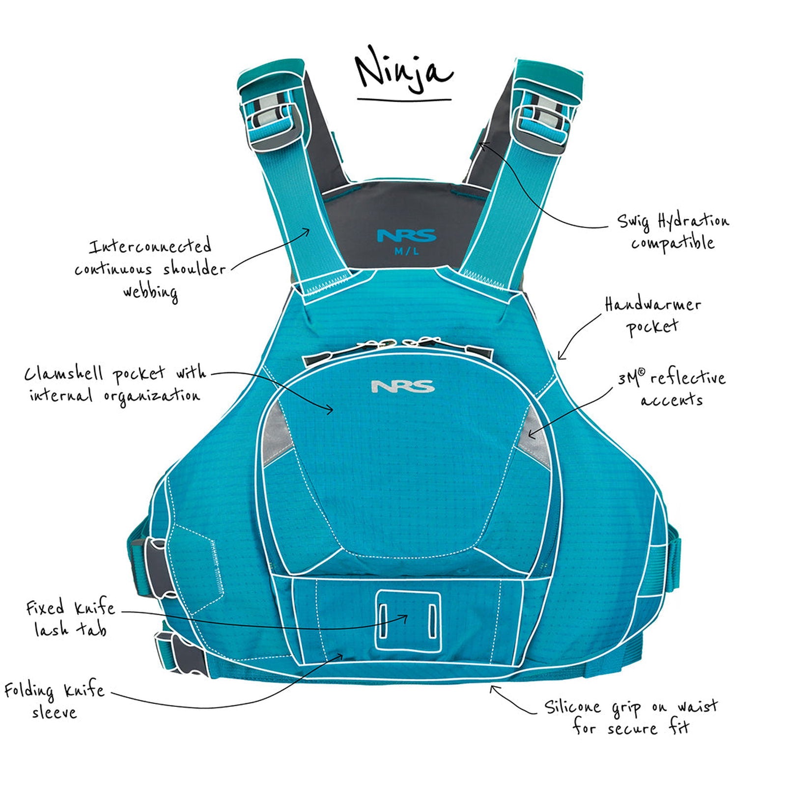   Ninja PFD  BestCoast Outfitters 