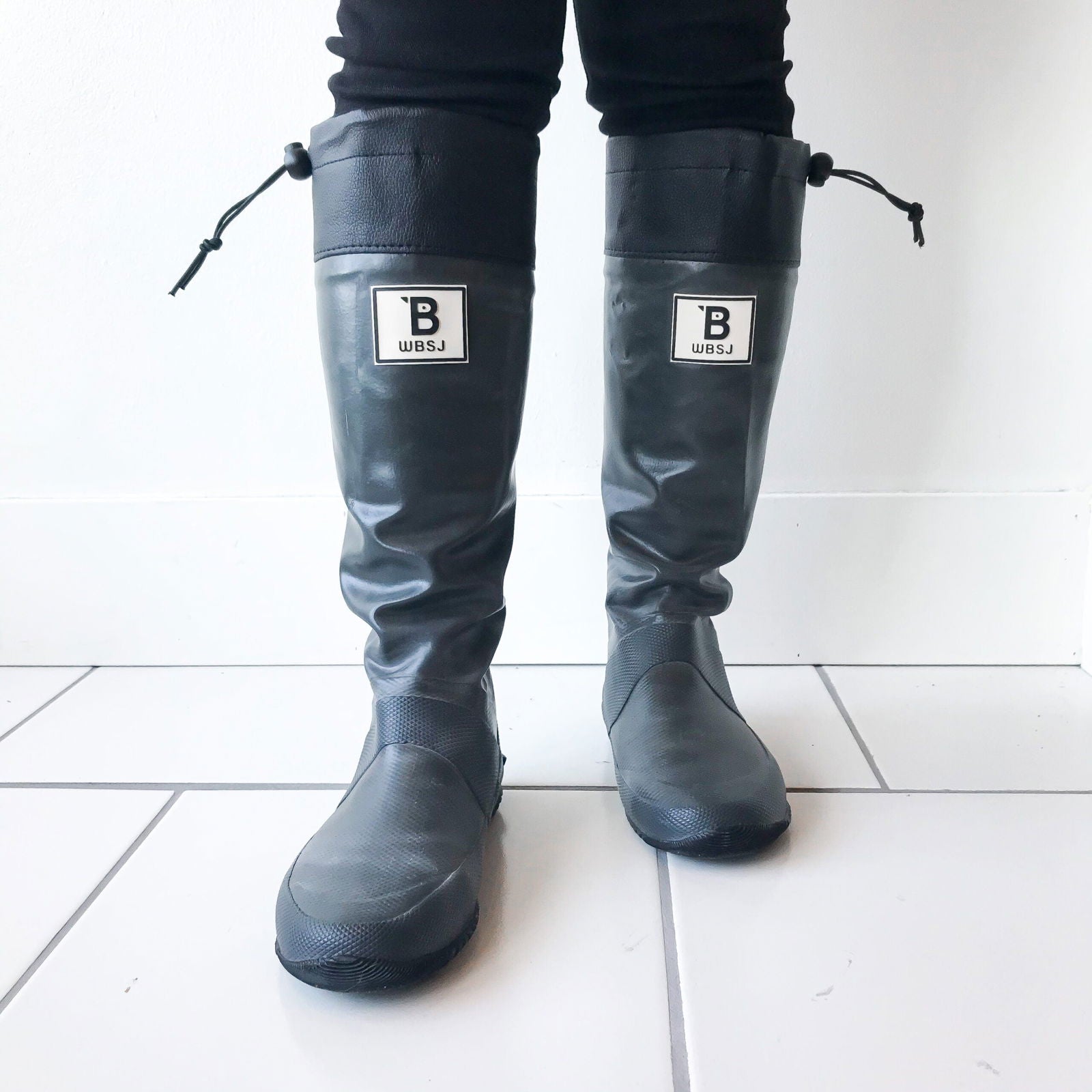 WBSJ  WBSJ Rain Boots Grey  BestCoast Outfitters 