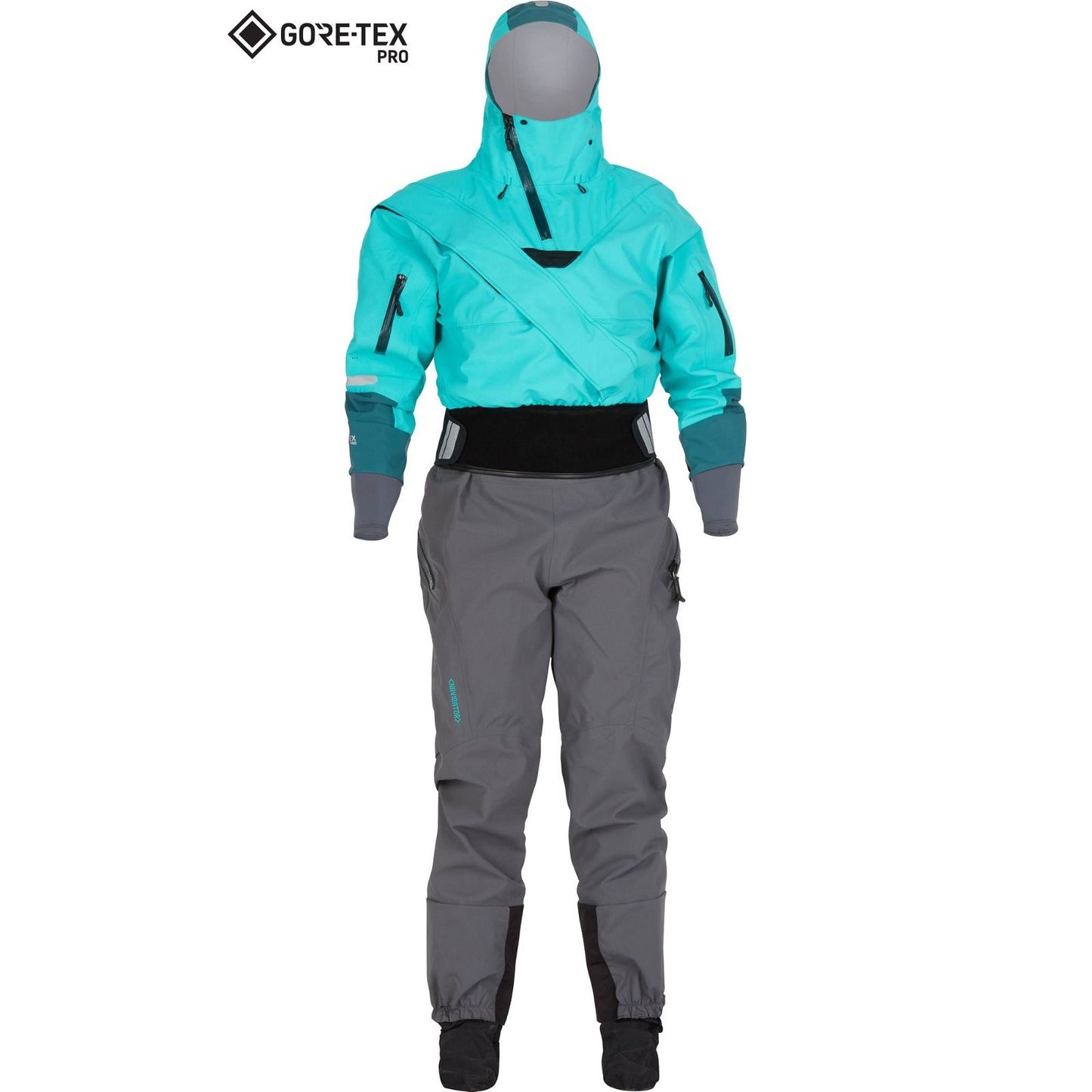 NRS  Women's Navigator GORE-TEX Pro Semi-Dry Suit Aqua  BestCoast Outfitters 