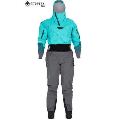 NRS  Women's Navigator GORE-TEX Pro Semi-Dry Suit Aqua  BestCoast Outfitters 